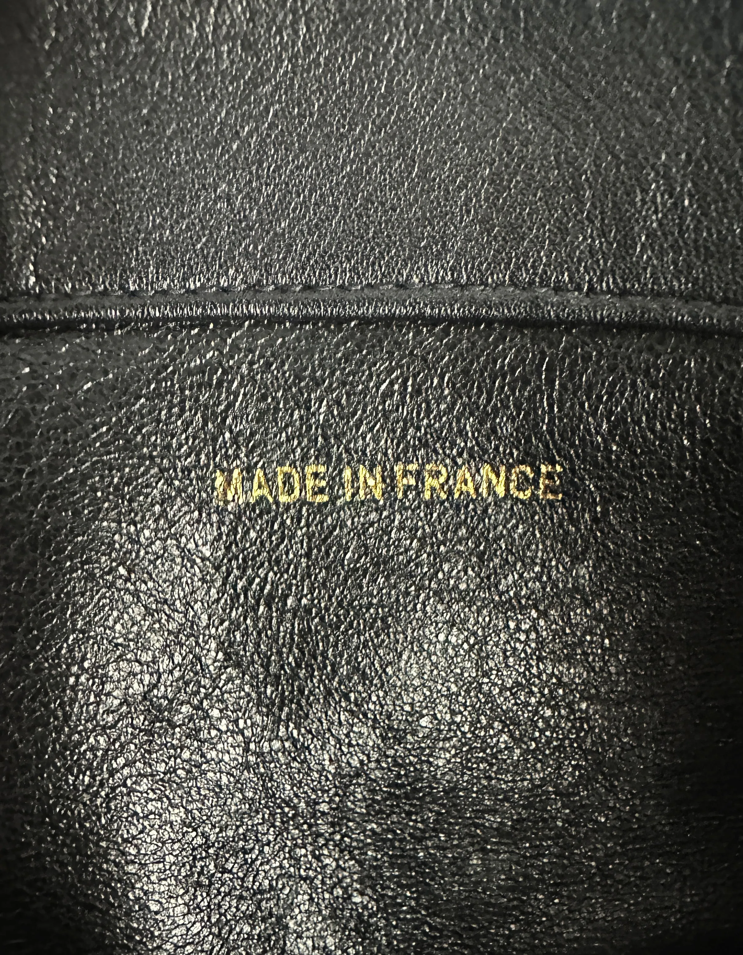 Chanel Vintage Black Leather CC Logo Tote