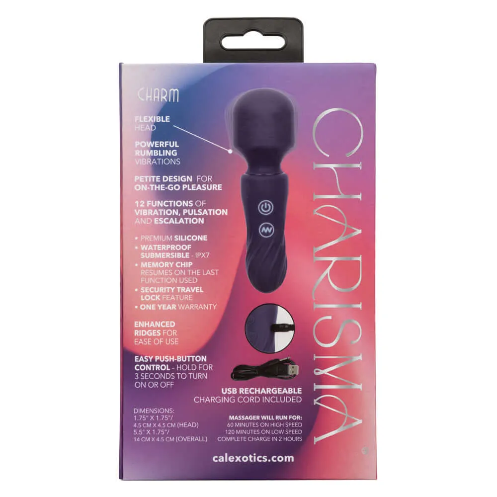 Charisma Charm Compact Wand Massager - Blue