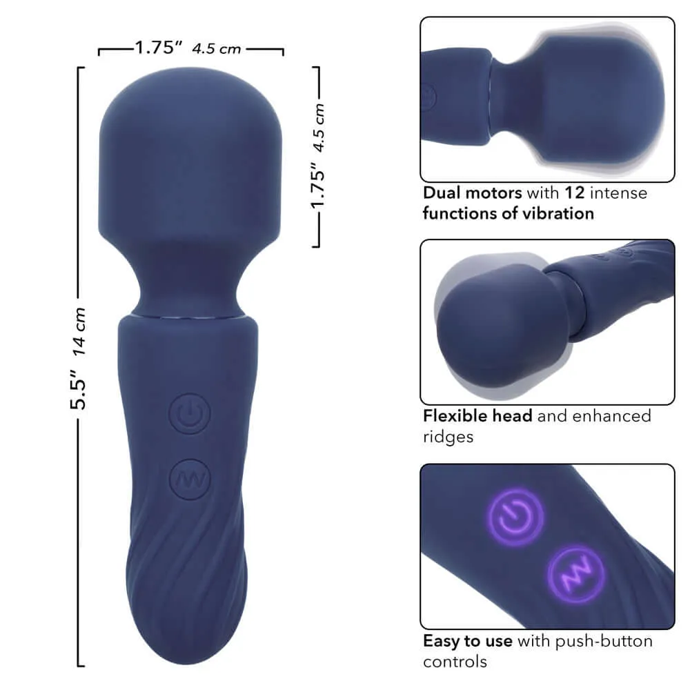 Charisma Charm Compact Wand Massager - Blue