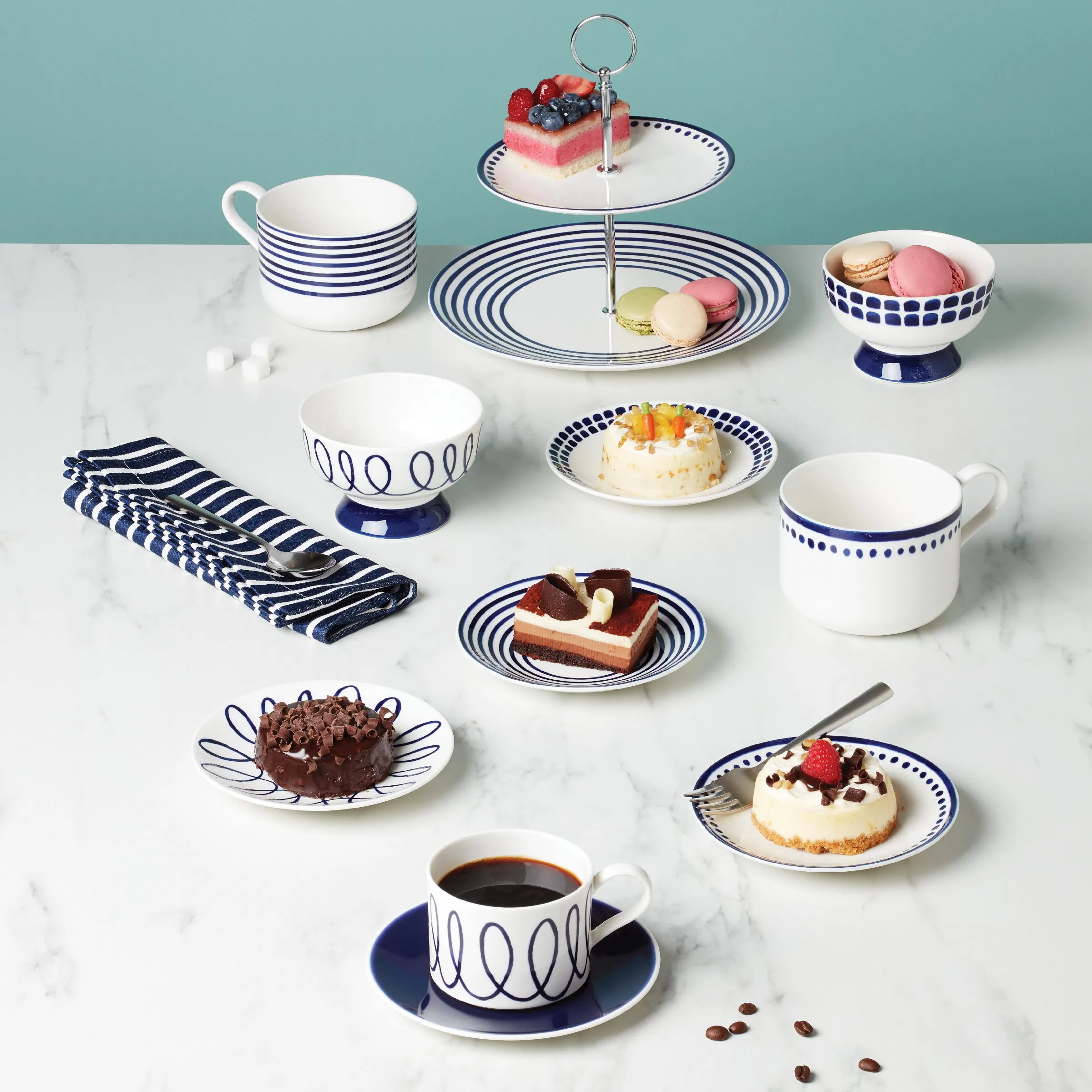 Charlotte Street 4-Piece Tidbit Plates