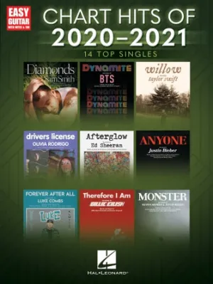 Chart Hits of 2020-2021 (Easy Guitar with Notes & Tab)