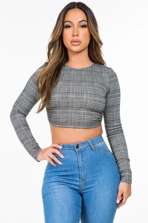 Chelsey Plaid Crop Top