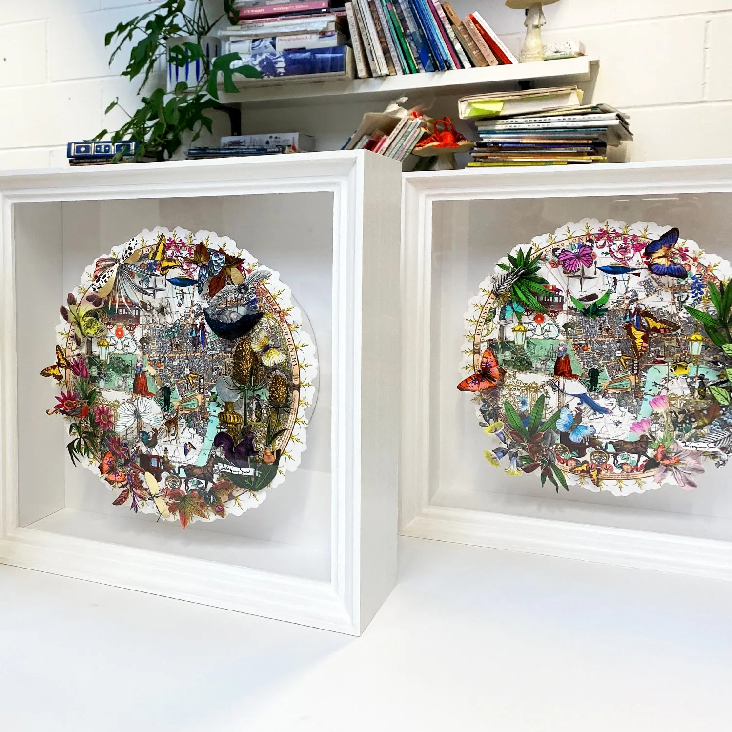 Circular Modern Lundunar Kort - Gulur - Original Artwork