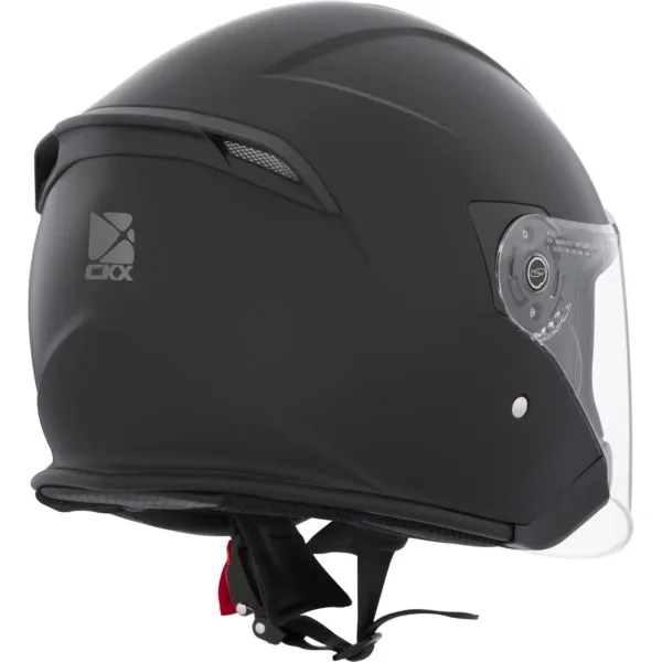 CKX Razor RSV Open Face Helmet Solid Matte Black