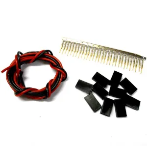 CL8F10 JR Female Gold Plated Set x 10 1m 18AWG Black Red Battery Repair 6v