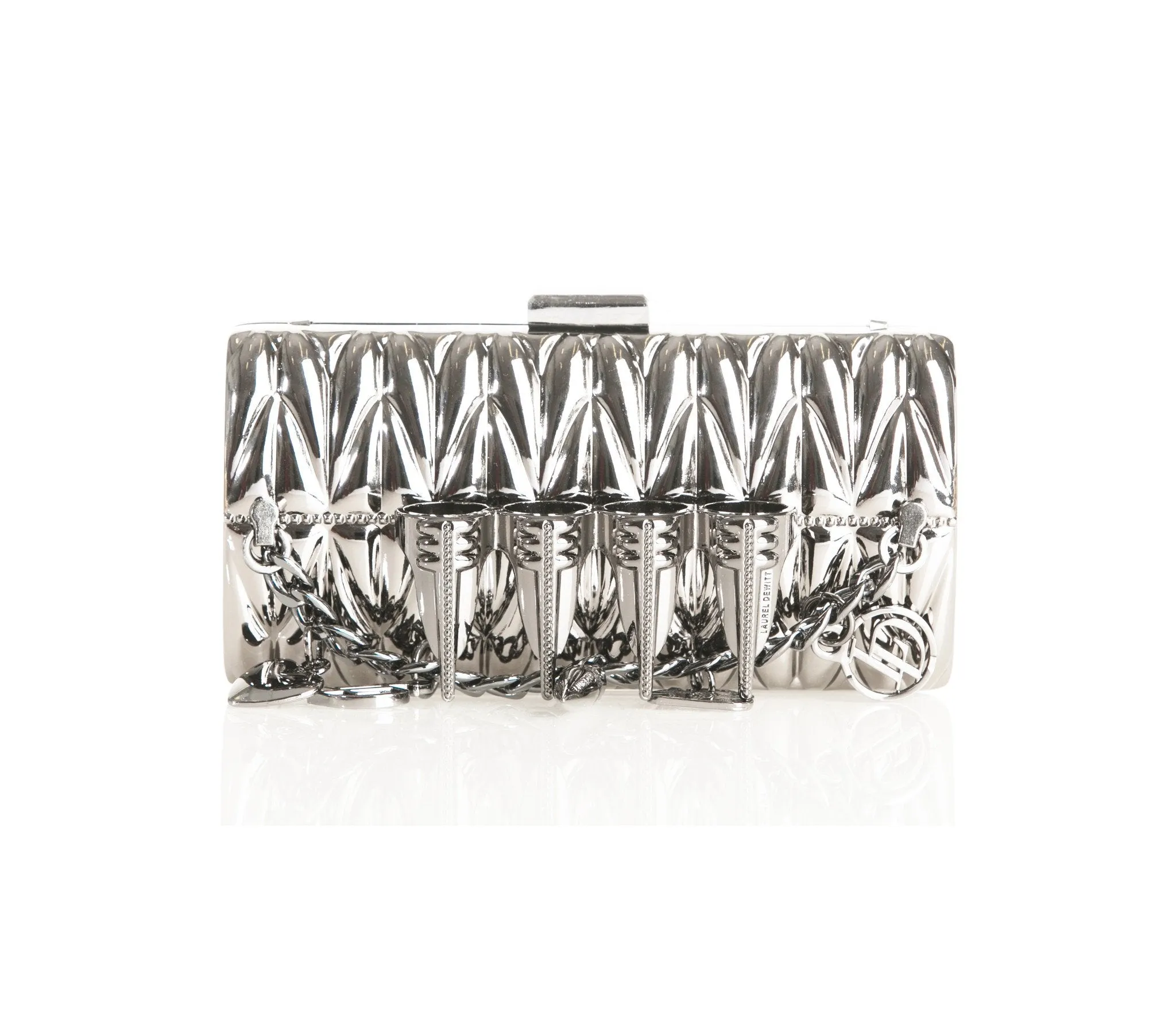 CLAW CHARM MINAUDIÈRE / CLUTCH SILVER
