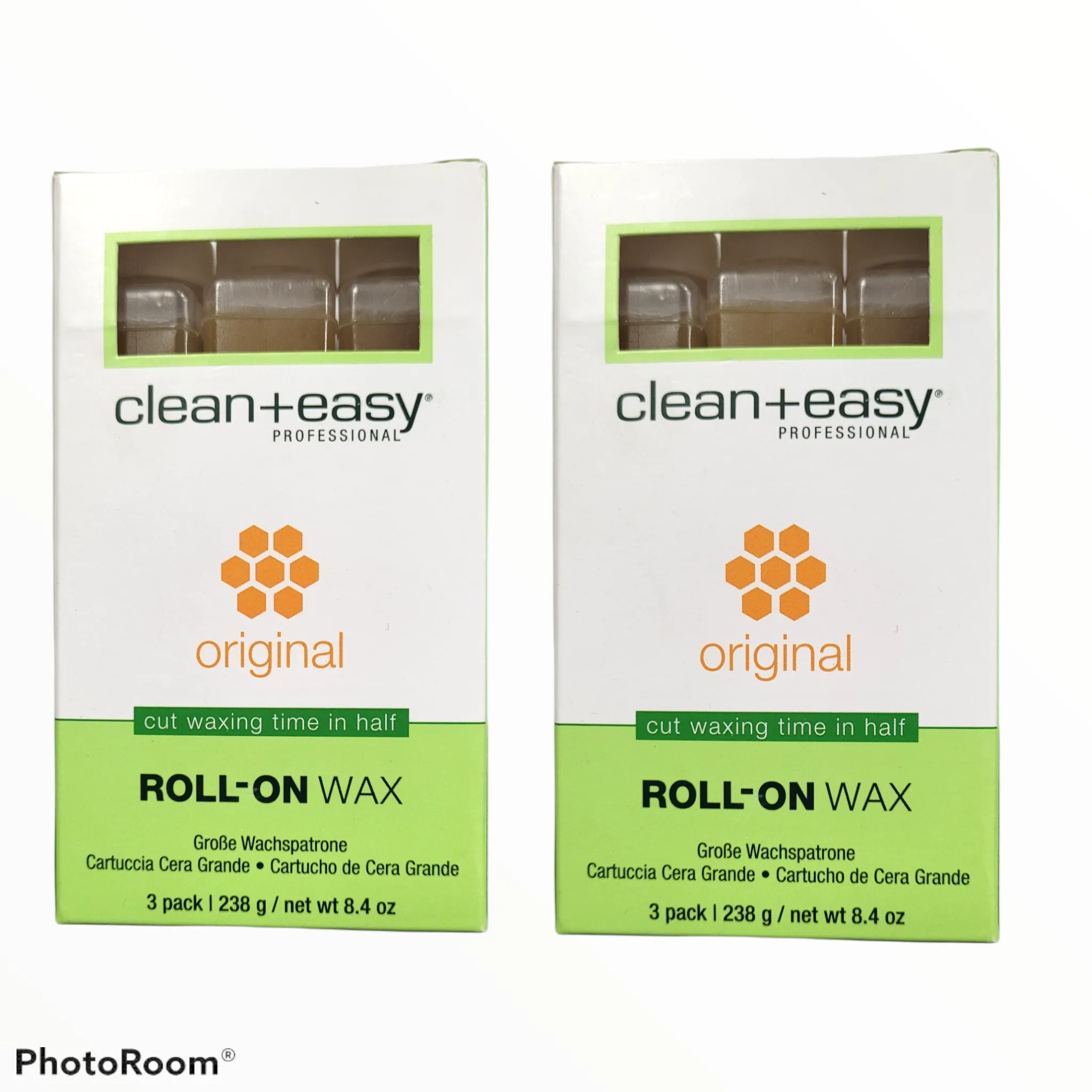 Clean   Easy Large Original Roll On Wax Refill for Wax Cartridge - 3 packs 8.4 oz