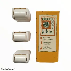 Clean   Easy Medium Roller head, Bikini Roll-on Waxing System, 3-Pack