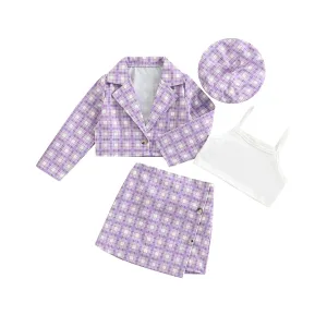 Clueless Skirt Set with Beret