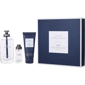 COACH OPEN ROAD by Coach Edt Spray 3.4 Oz & Shower Gel 3.4 Oz & Edt Spray 0.5 Oz for Men
