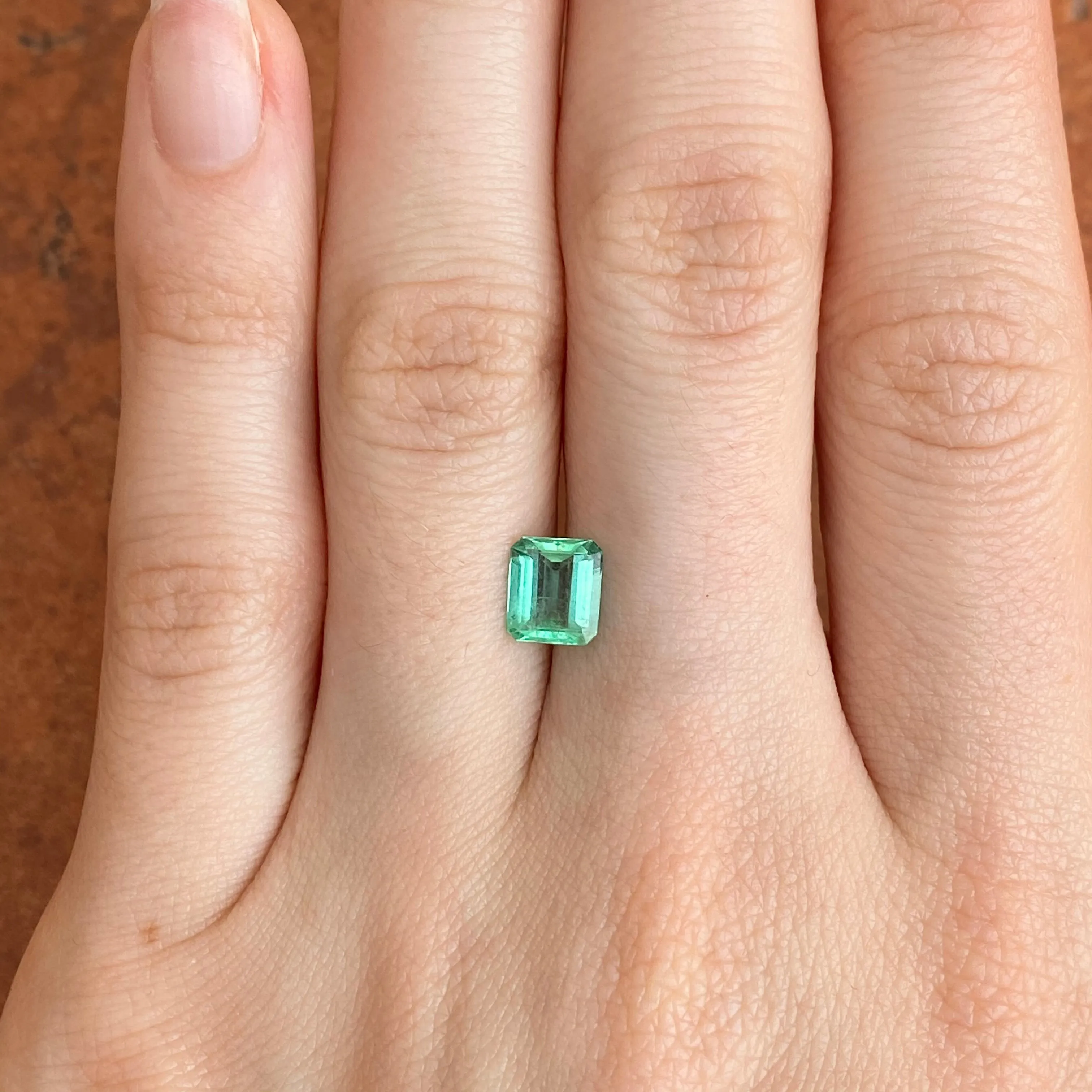 Colombian Emerald Cut Loose Emerald 1.10 CT
