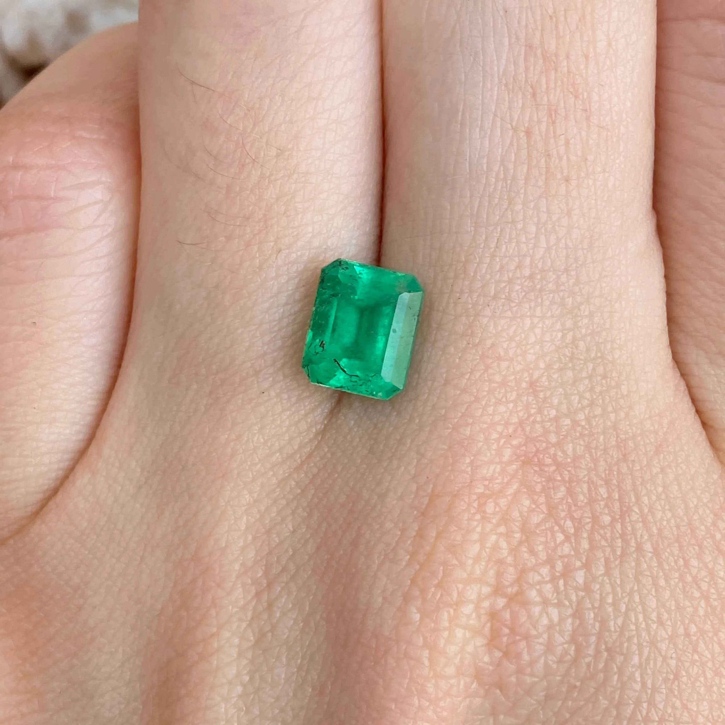 Colombian Emerald Cut Loose Emerald 1.85 CT