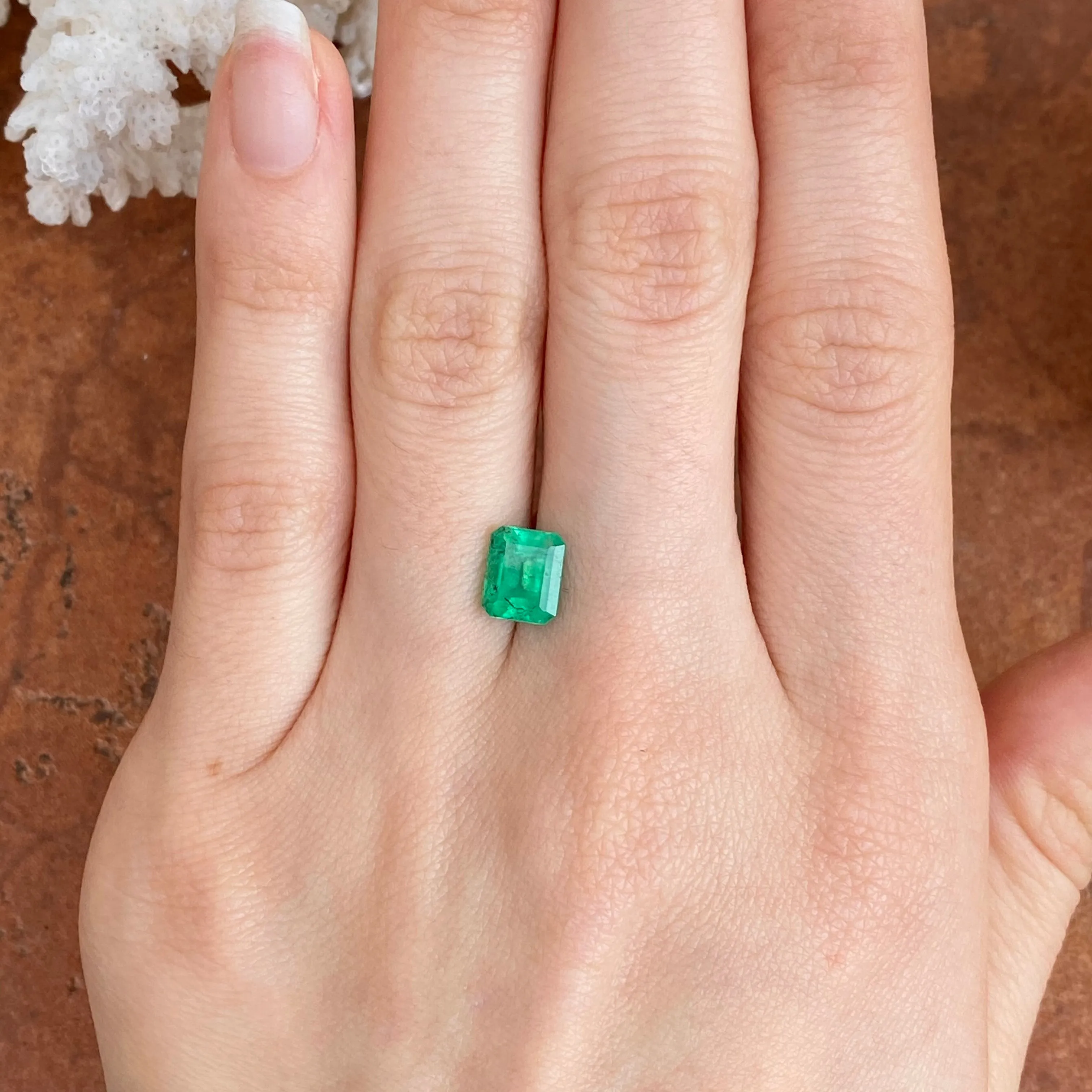 Colombian Emerald Cut Loose Emerald 1.85 CT
