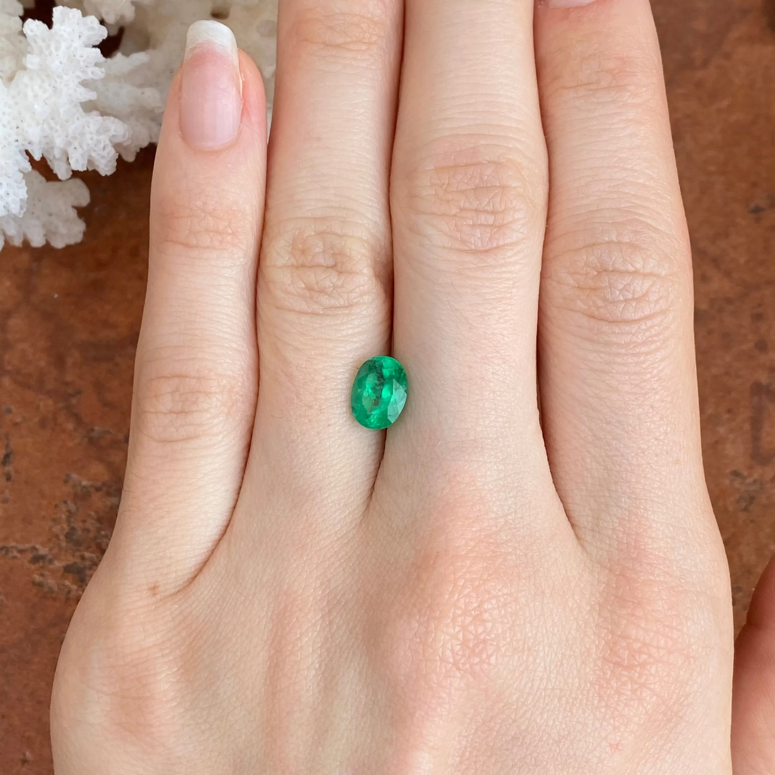 Colombian Emerald Oval Cut Loose Emerald 1.98 CT