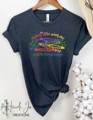 Color the world with Kindness | Colored Letters