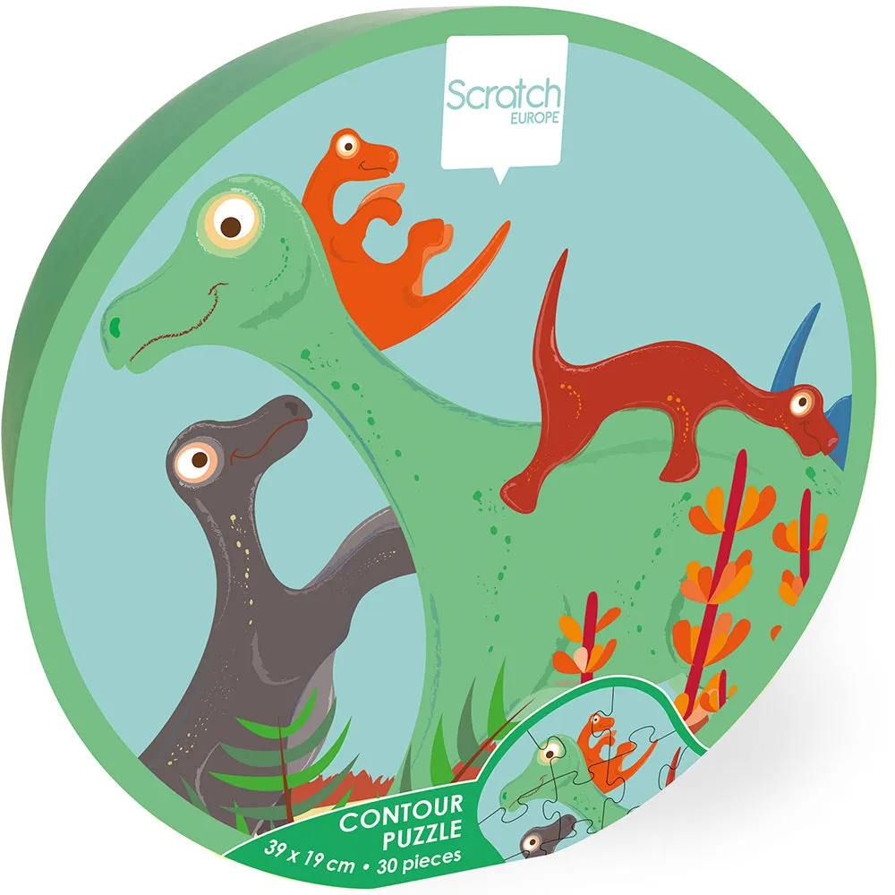 Contour Compact Puzzle - Dino