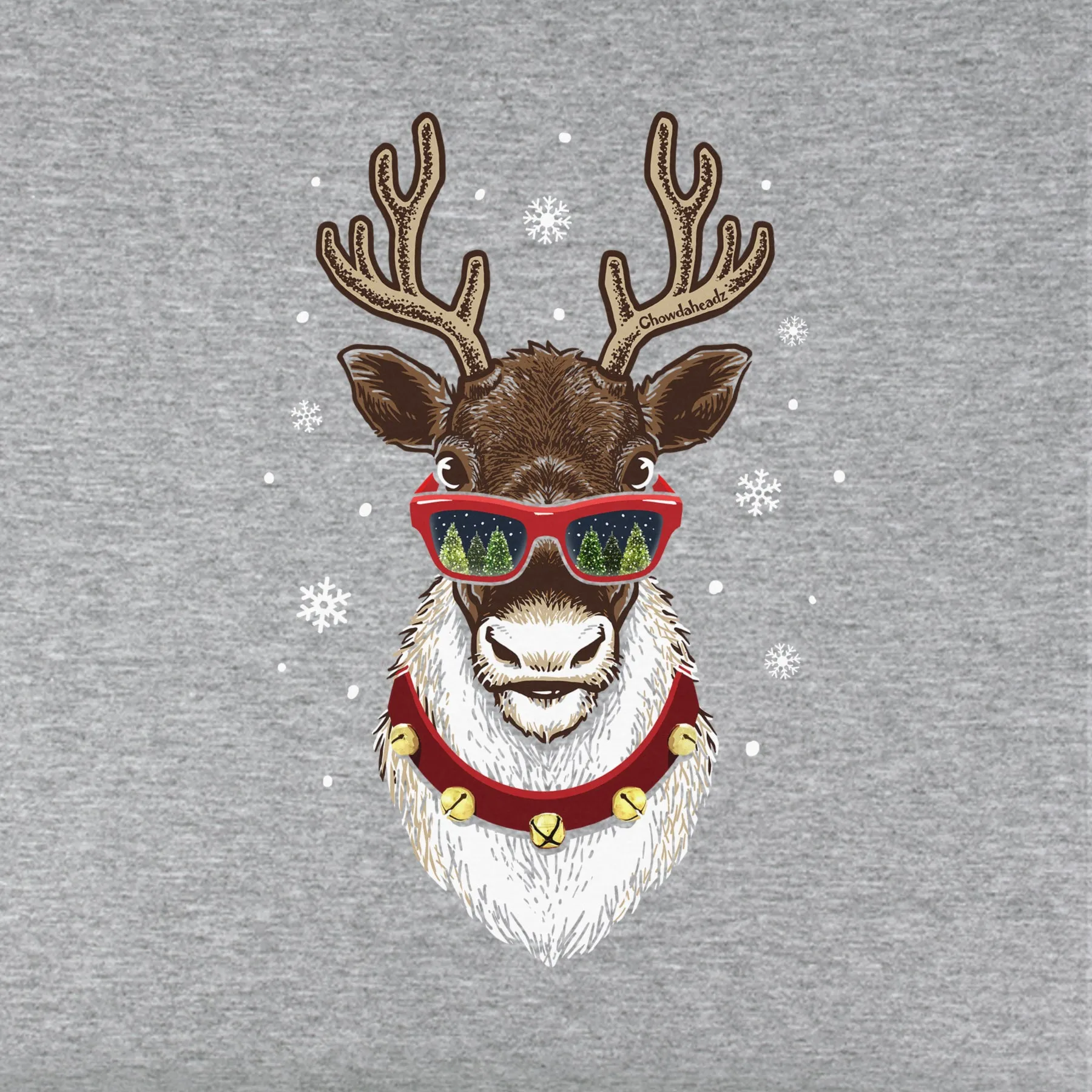 Cool Christmas Reindeer Youth Hoodie
