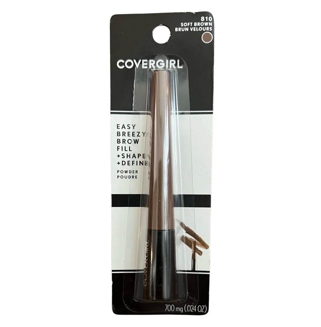 CoverGirl Easy Breezy Brow Fill   Shape   Define Powder , Soft Brown 810