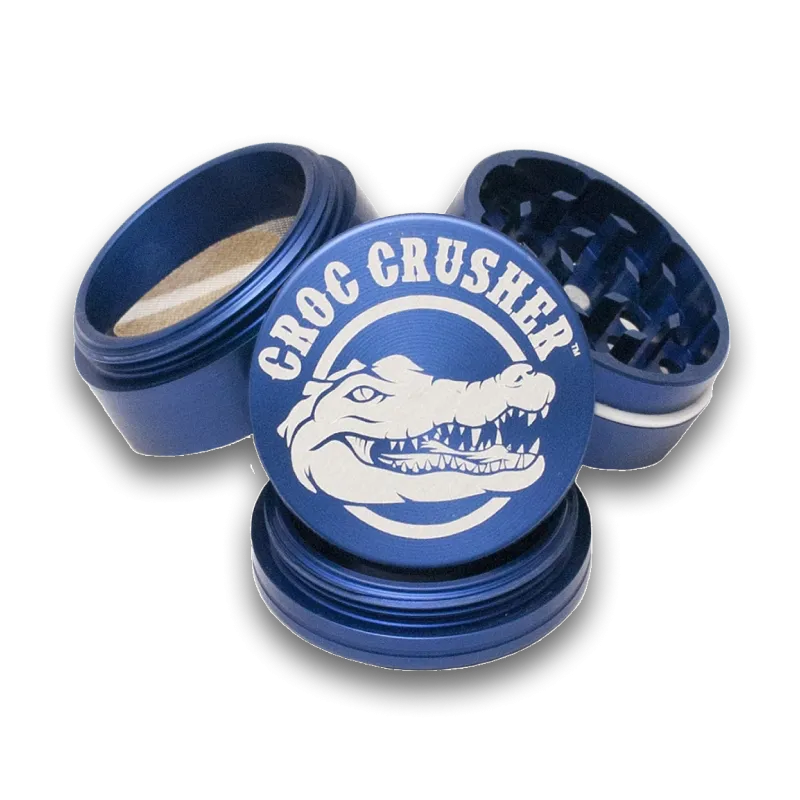 Croc Crusher - 2.5 Inch Herb Grinder (Blue)