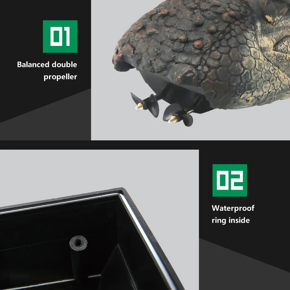 Crocodile Simulation RC Boat