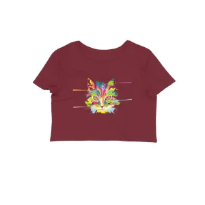 Crop Top (Women) - Laser Sharp Cat (12 Colours)