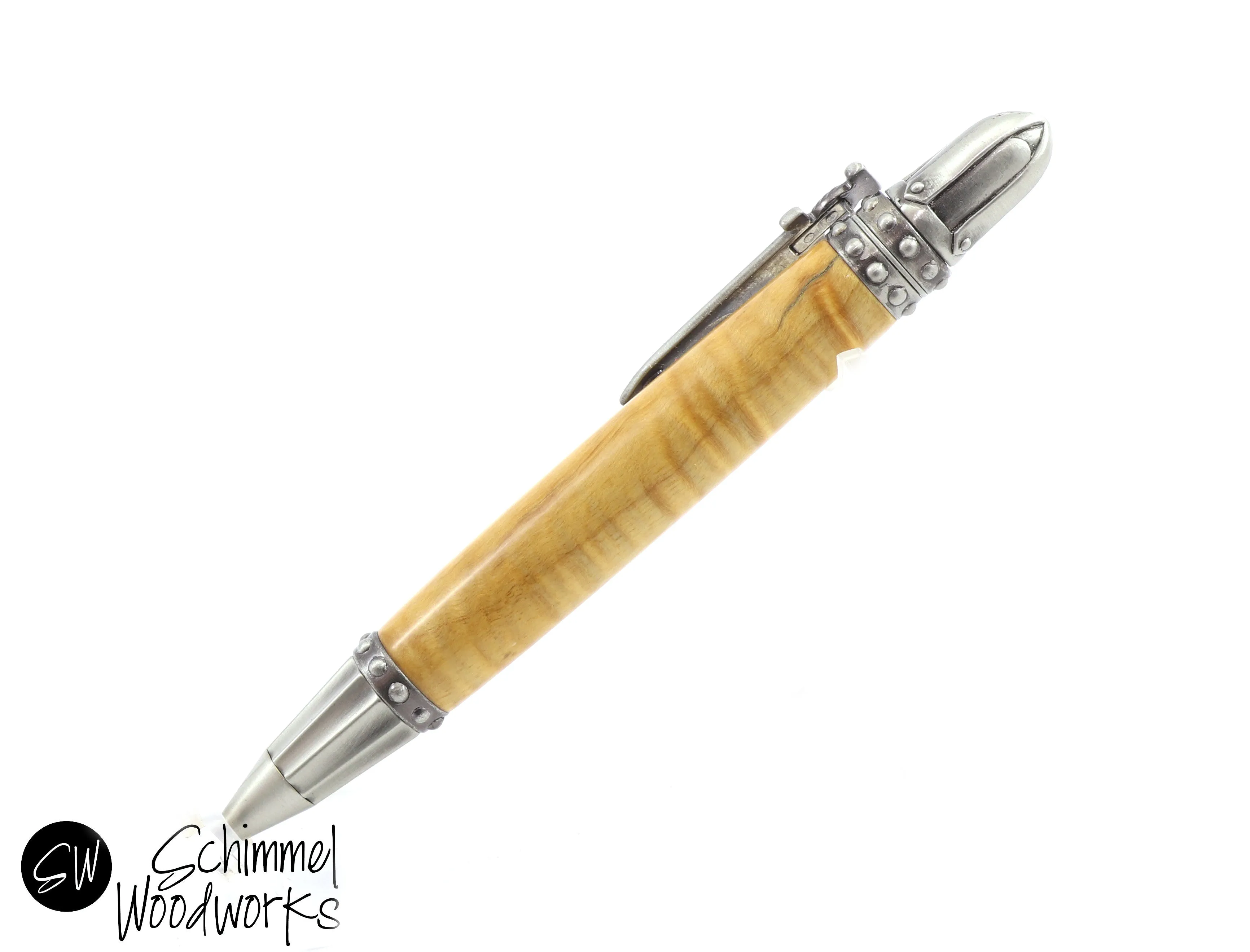 Curly Maple Knights Pen