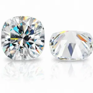 Cushion Cut Loose Moissanite | D Color VVS1 | With Certificate