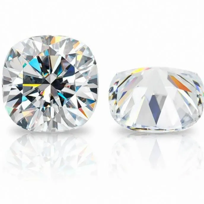 Cushion Cut Loose Moissanite | D Color VVS1 | With Certificate