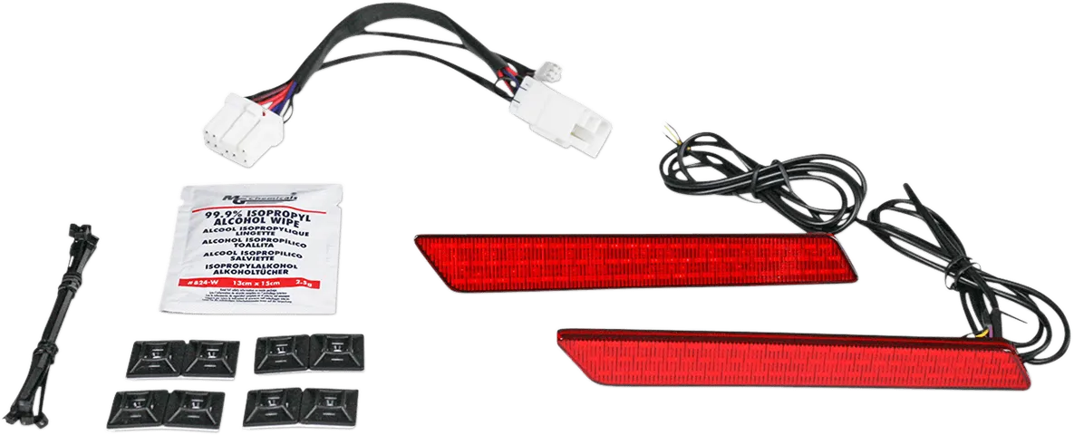 Custom Dynamics CD-LATCH-SS8-S Saddlebag Latch Lights - Smoke Lens