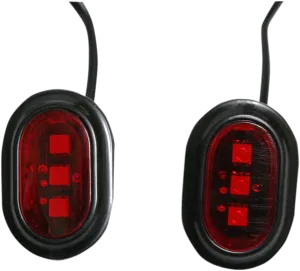 Custom Dynamics GEN-PLUGZ-R-B Plugz Antenna Hole Fillers - Red Lens