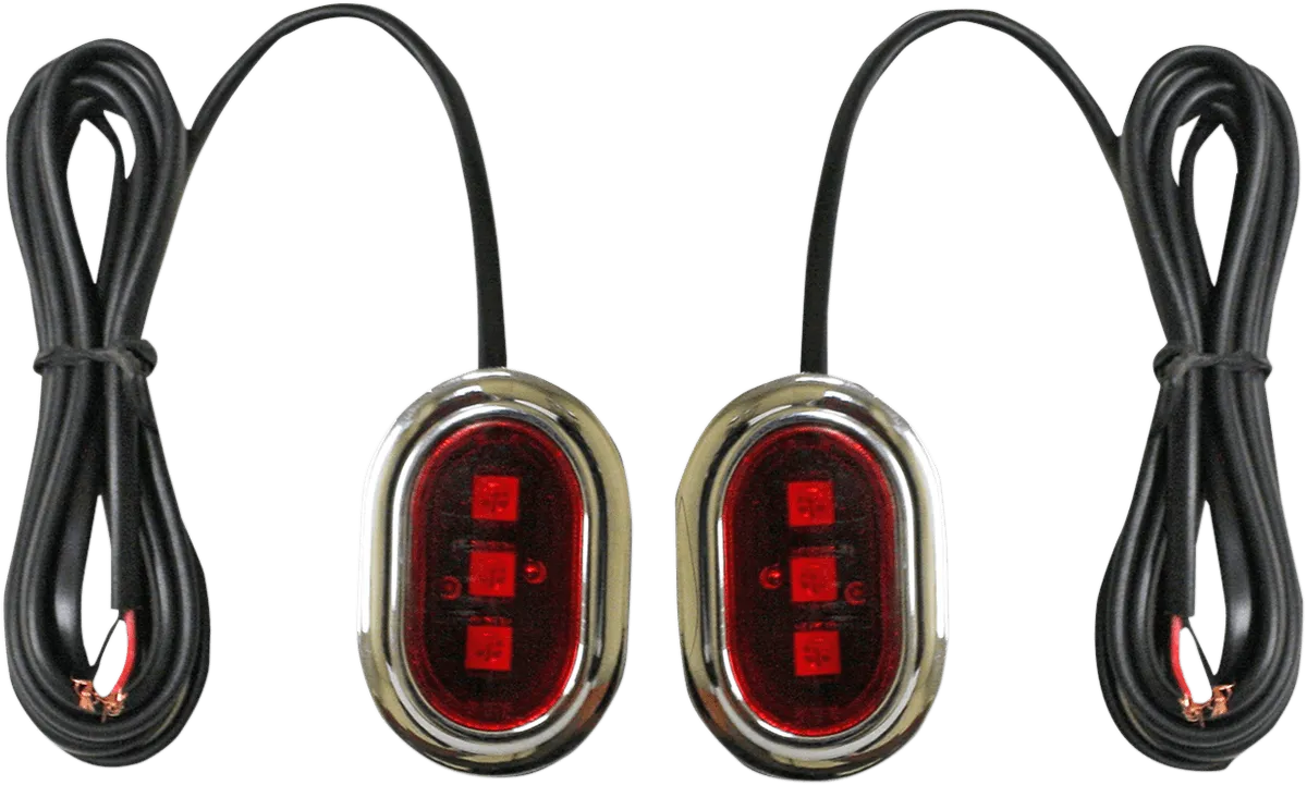 Custom Dynamics GEN-PLUGZ-R-B Plugz Antenna Hole Fillers - Red Lens