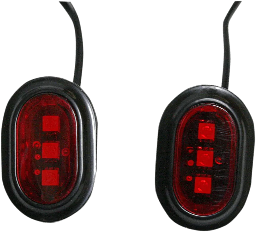 Custom Dynamics GEN-PLUGZ-R-B Plugz Antenna Hole Fillers - Red Lens