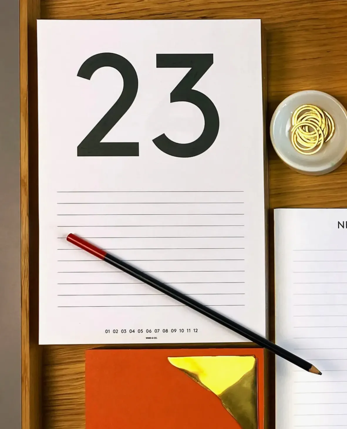 Daily Calendar Pad