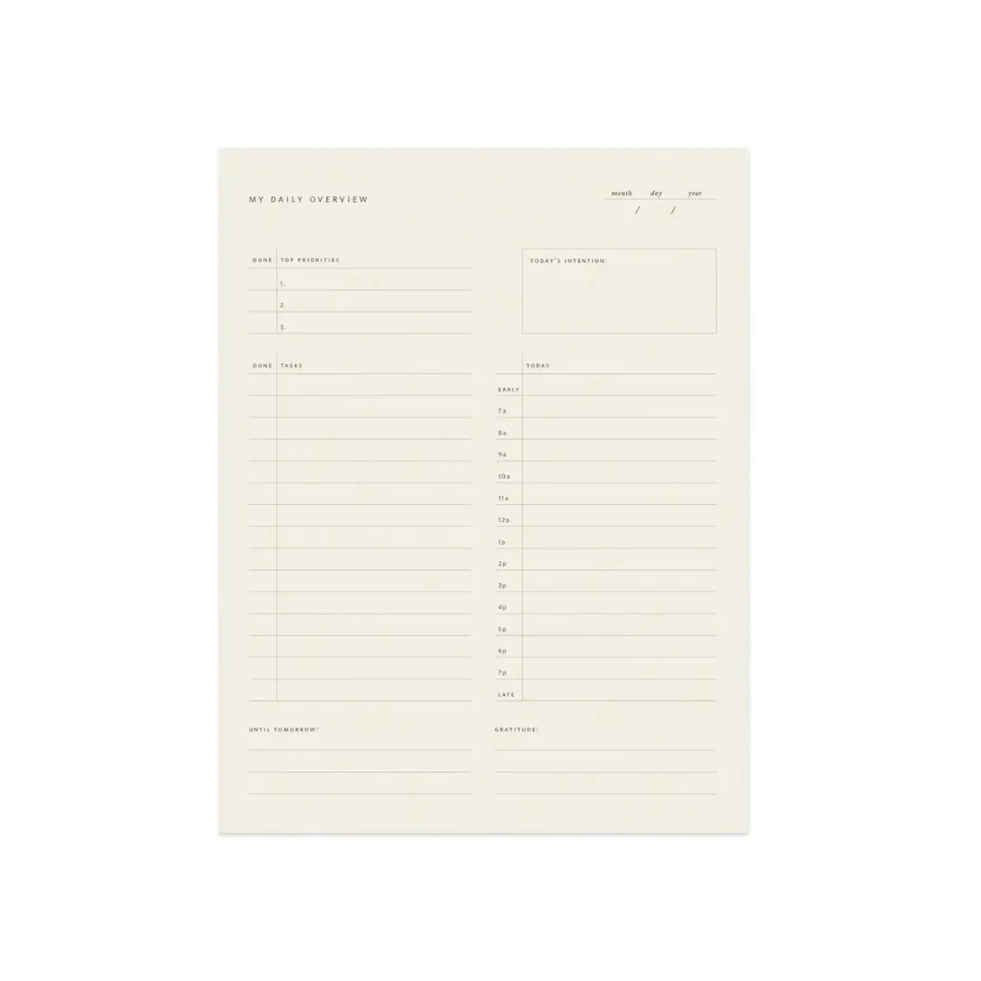 Daily Overview Notepad