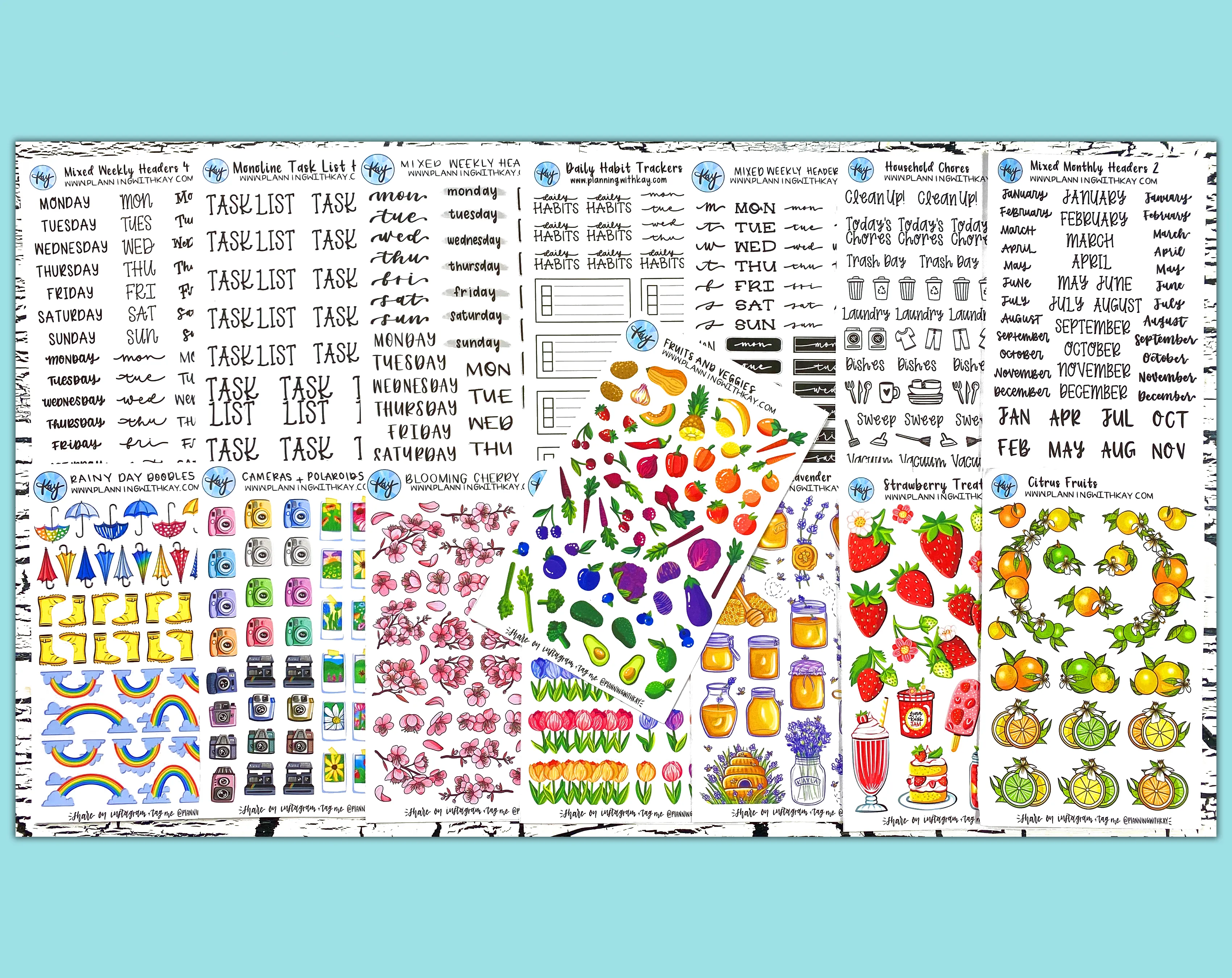 Daily Planning Bundle (with FREE sticker sheet!)