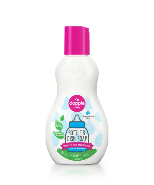 Dapple Baby Bottle & Dish Liquid Travel Size Fragrance Free 3oz