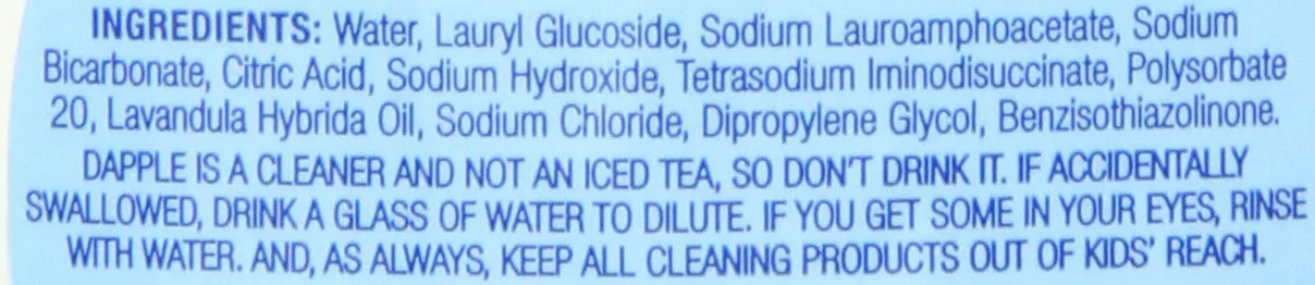 Dapple Baby Bottle & Dish Liquid Travel Size Lavender 3oz