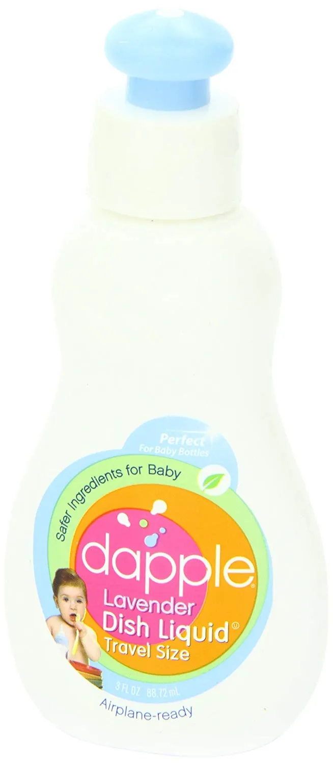 Dapple Baby Bottle & Dish Liquid Travel Size Lavender 3oz