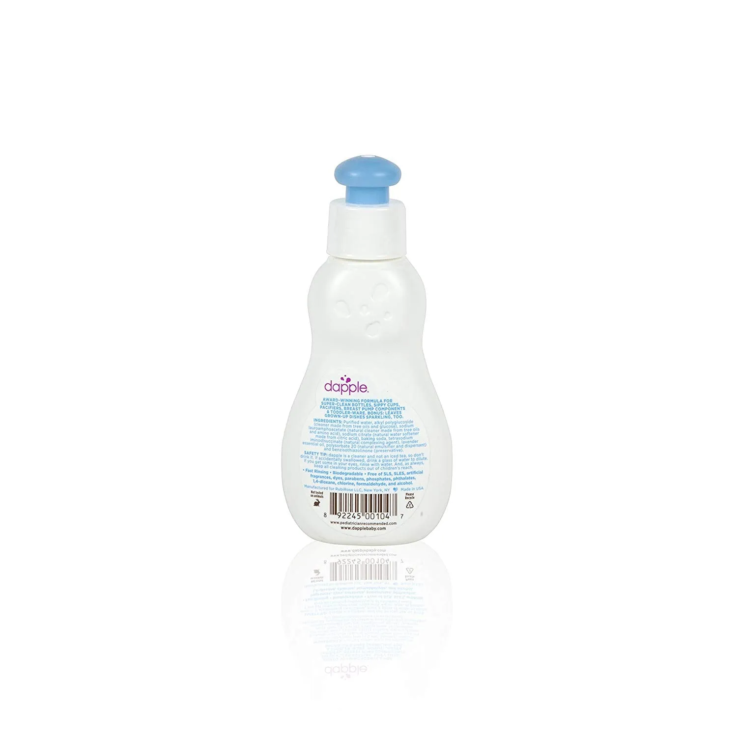 Dapple Baby Bottle & Dish Liquid Travel Size Lavender 3oz