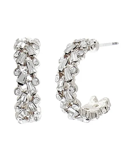 Diamond Open Hoop