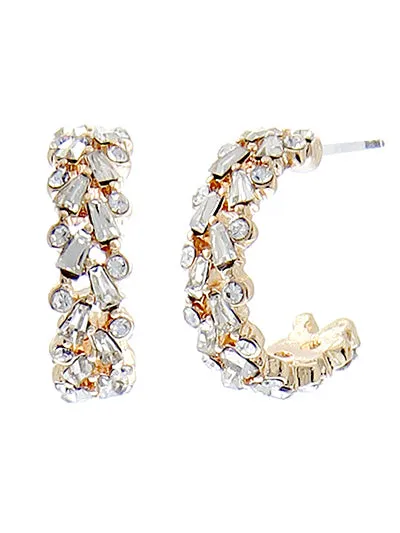 Diamond Open Hoop