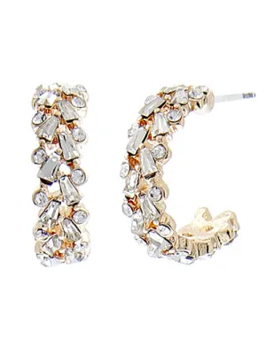 Diamond Open Hoop