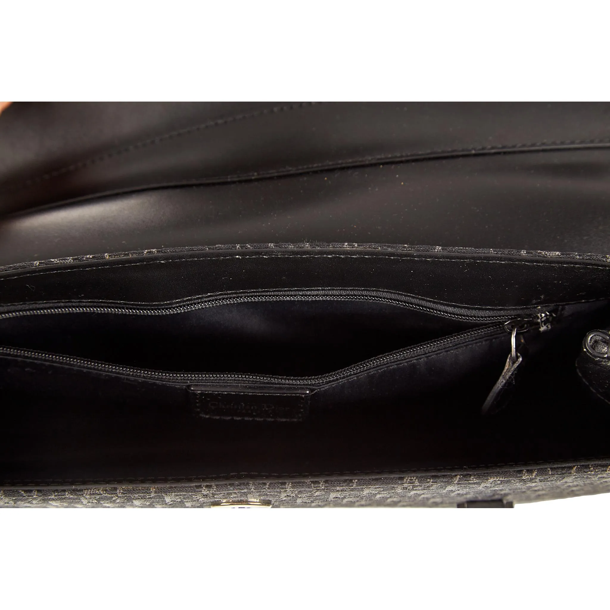 Dior Black Logo Street Chic Shoulder Bag