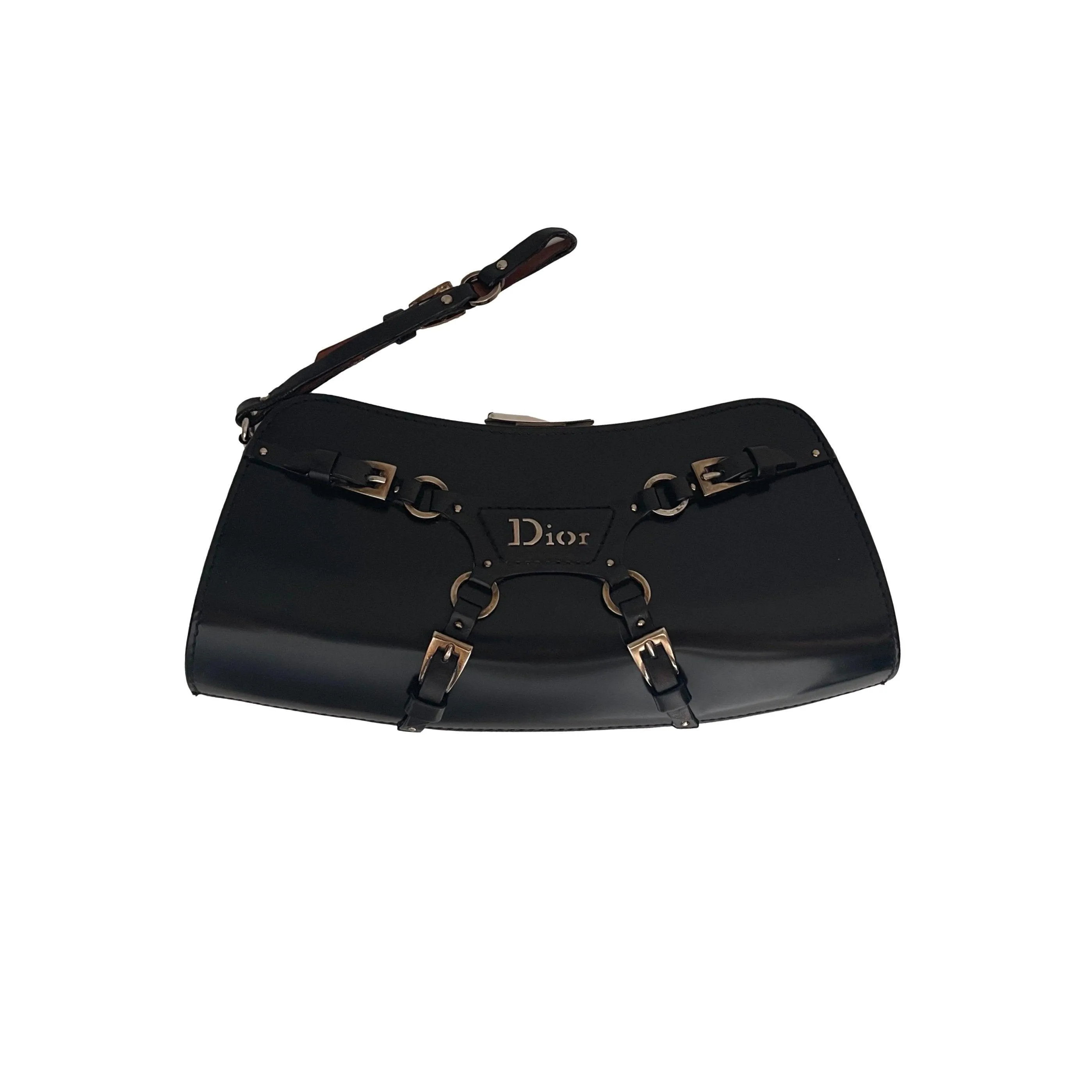 Dior Black Mini Bondage Bag
