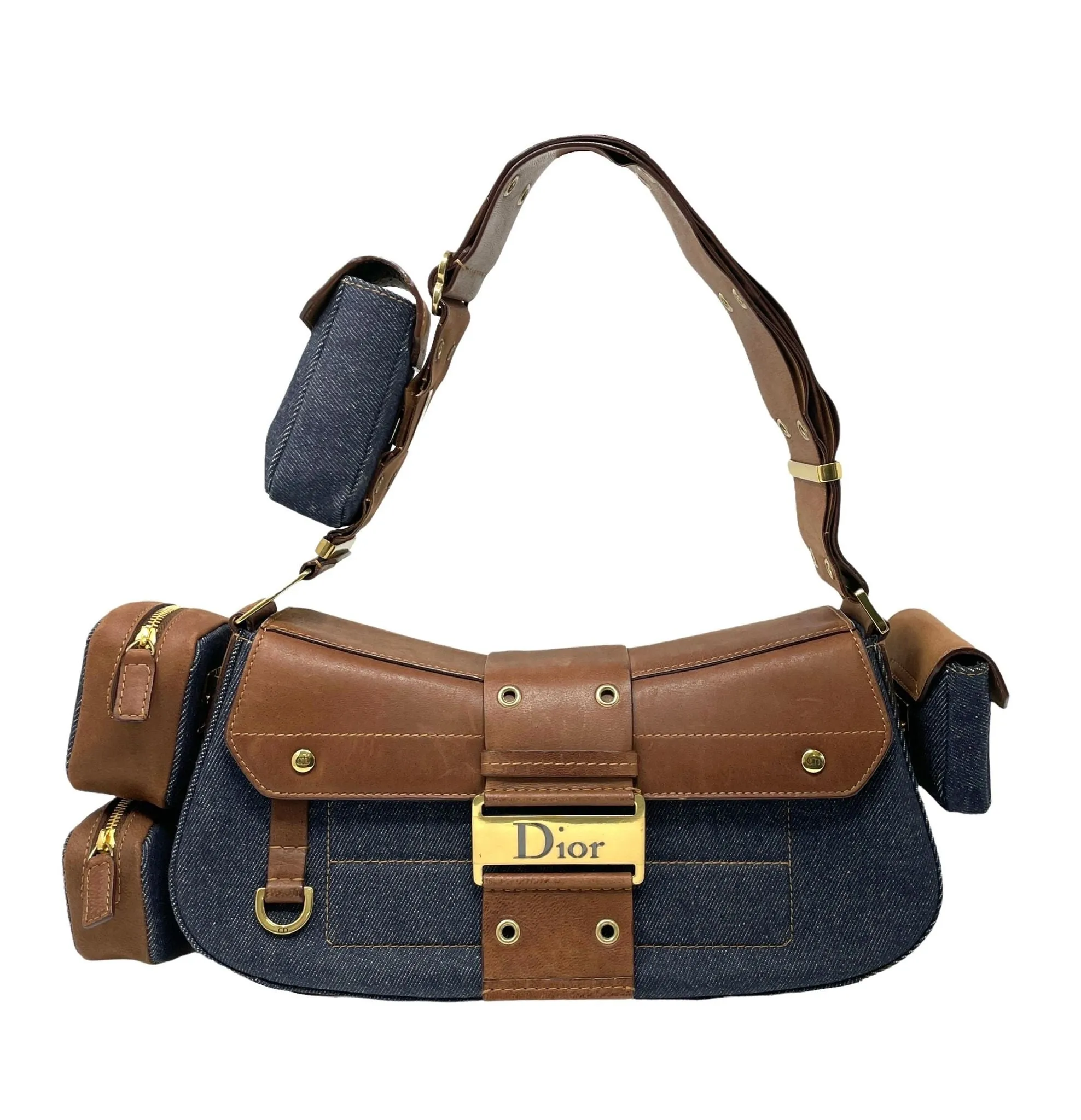 Dior Denim Columbus Shoulder Bag