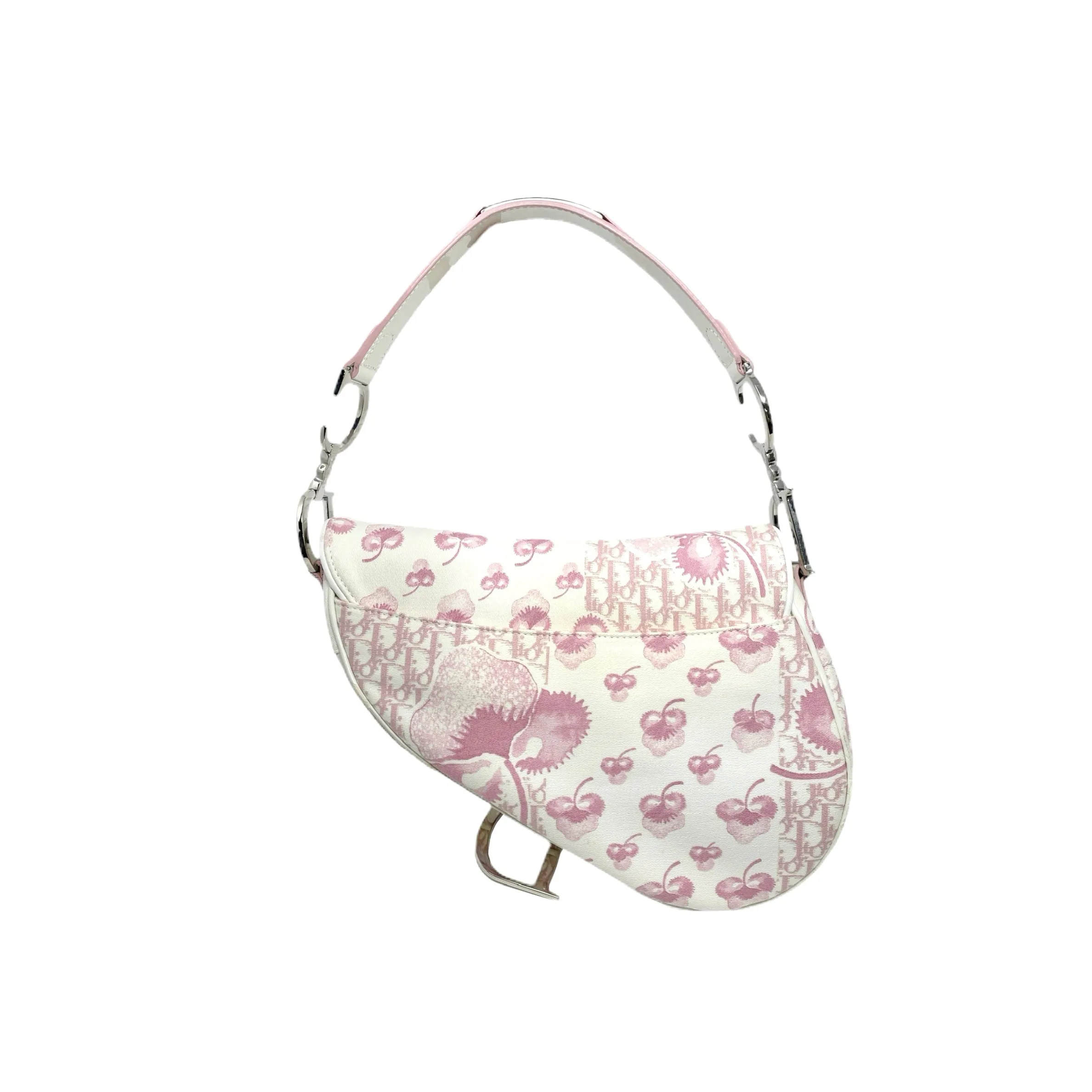 Dior Pink Cherry Blossom Saddle Bag