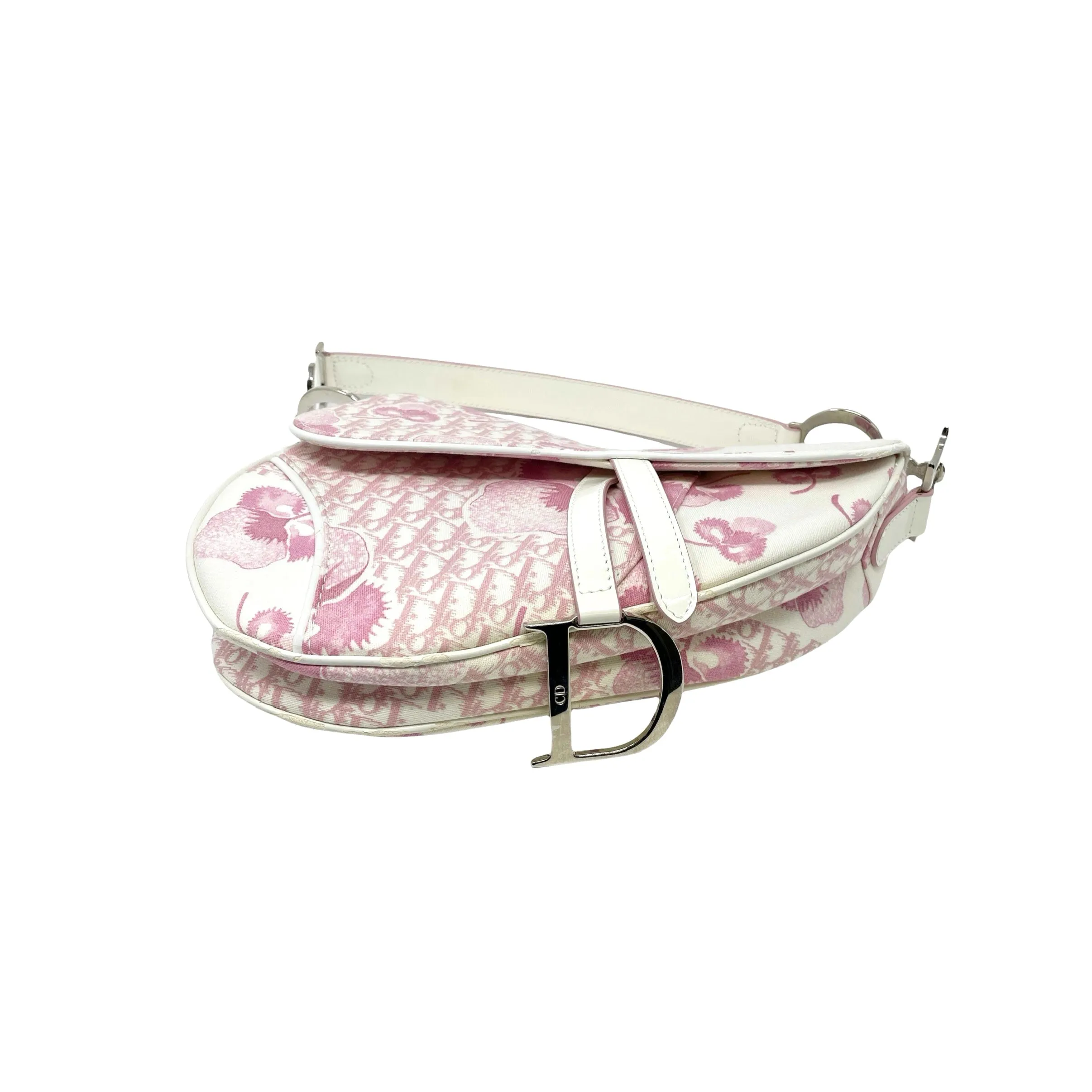 Dior Pink Cherry Blossom Saddle Bag