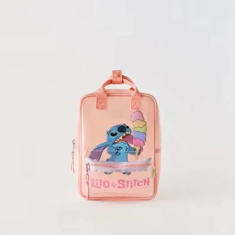 Disney Cartoon Mickey Mouse Cute Fashion Backpack Women's Minnie Canvas School Bag Fashion Large Capacity Backpack Girls Mochila