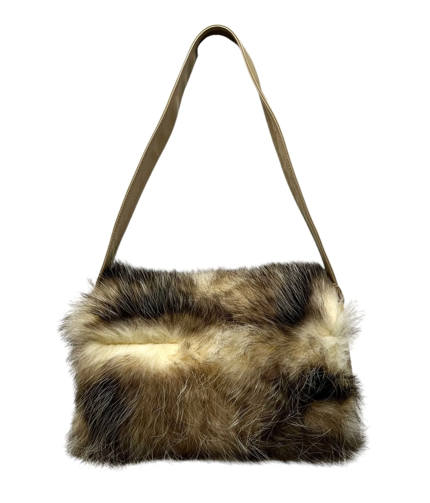 Dolce & Gabbana Brown Fur Shoulder Bag