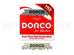 Dorco Single Edge (Half) Razor Blades - 100 Pack